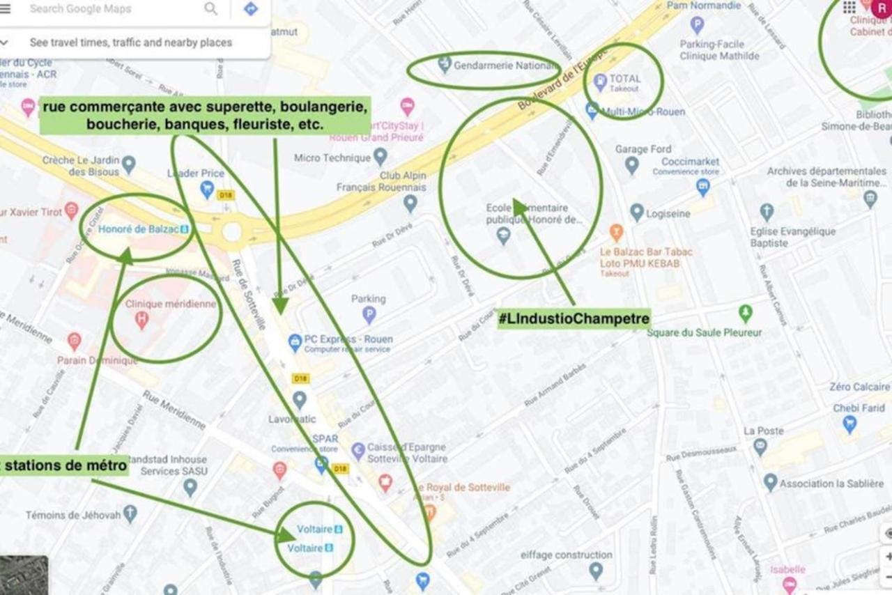 #LIndustrioChampetre Free Parking, Bien Situé, Spacieux, Proche Clinique Rouen Extérieur photo